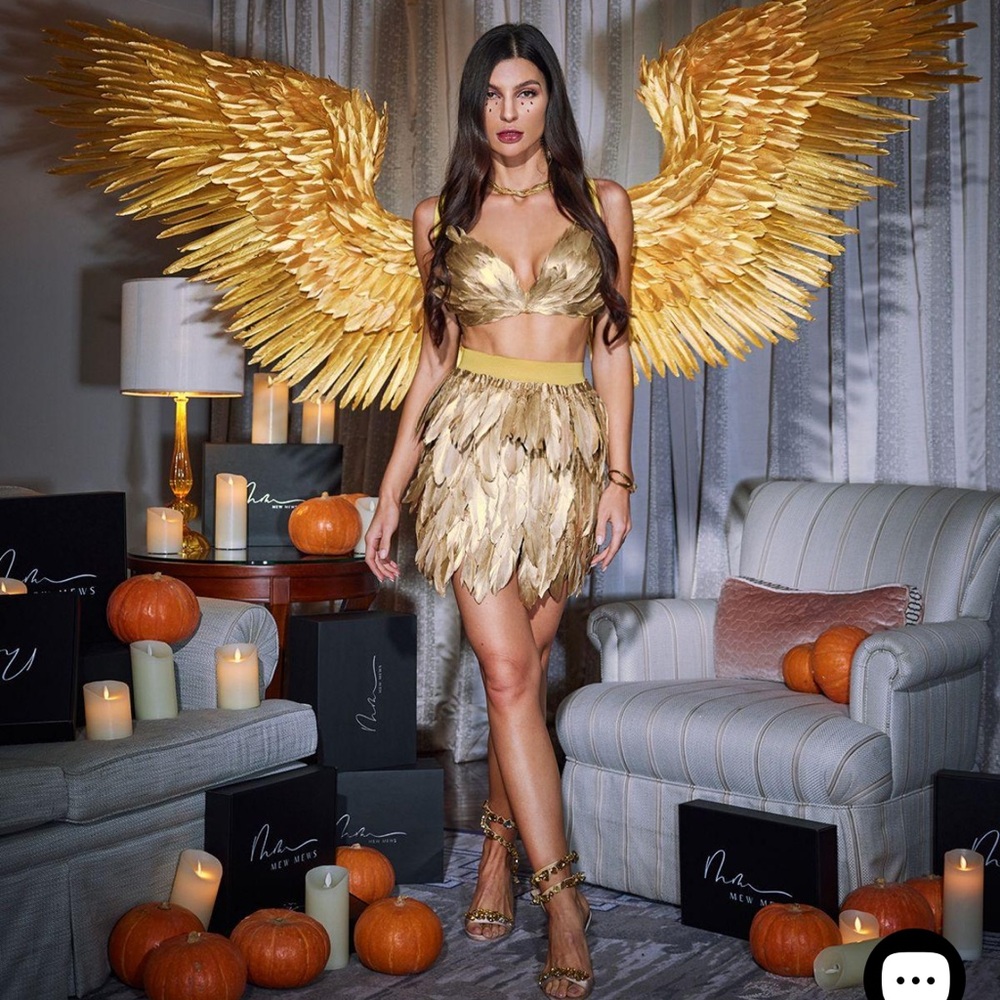 Mew Mews Brynhildr Angel Feather Wings In Gold